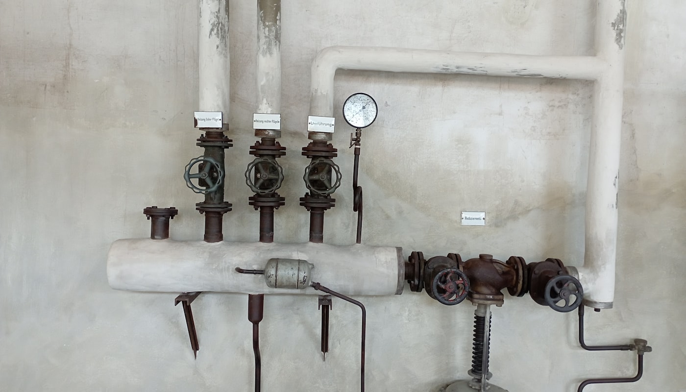 Industrial pipes and plumbing machinery